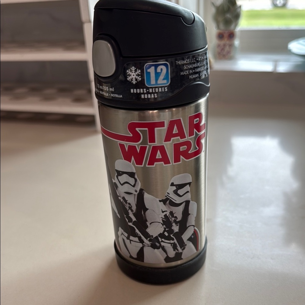 Pottery Barn Kids Star Wars Thermos Black Silver
